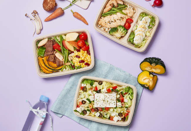 삼성웰스토리의 개인 맞춤형 건강식 ‘웰핏’ 식단 모습. 콜리플라워, 렌틸콩, 귀리 등 슈퍼푸드로 꼽히는 다양한 식재료를 활용해 건강과 맛 두 가지 요소를 모두 고려했다.   삼성웰스토리 제공