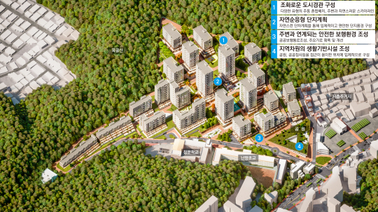 서울 관악구 신림동 675일대 재개발 신속통합기획안 조감도. 서울시청 제공.