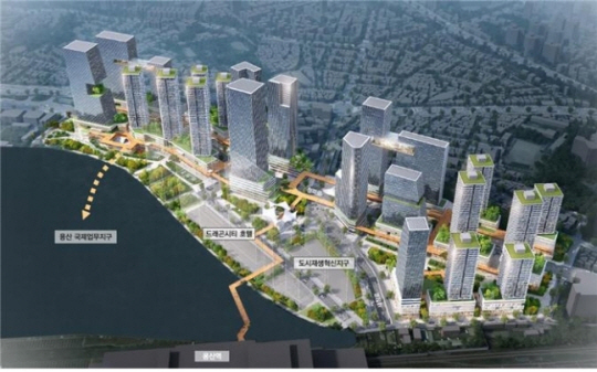 ‘용산국제업무지구-용산전자상가 일대 연계 전략’ 조감도. 서울시청 제공