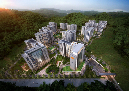 e편한세상 동탄 파크아너스 조감도. DL이앤씨 제공