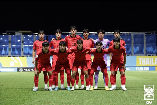 결승 진출에 성공한 U-17 축구 국가대표팀. 대한축구협회 제공. 연합뉴스