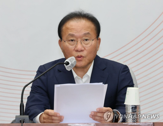 국회 운영위원장을 맡고 있는 윤재옥 국민의힘 원내대표. 연합뉴스.