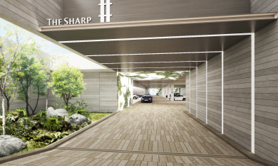 주차장에서도 자연을 느낄 수 있도록 설계한 바이오필릭 주차장 조감도.  포스코이앤씨 제공