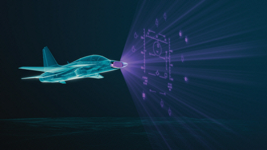 FA-50에 탑재될 레이시온사의 다중위상배열(AESA) 레이더 ‘팬텀스트라이크’ 형상도. FA-50 PL에 AESA 레이더와 공중급유장치 등이 도입돼 환골탈태하게 된다. 레이시온 제공