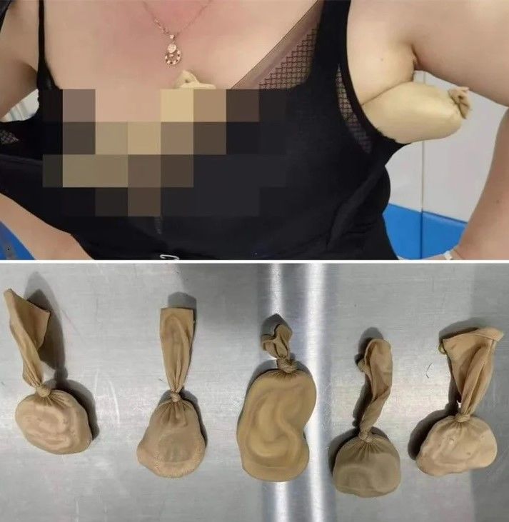 중국에서 애완 뱀 5마리를 속옷에 넣고 밀반입하다 한 여성이 체포됐다. (사진=홍콩 사우스차이나모닝포스트)