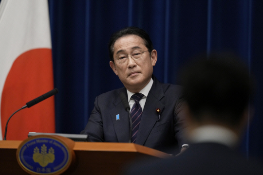 기시다 후미오 일본 총리. AP뉴시스