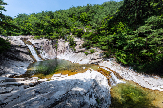 경남 밀양시 산내면에 위치한 시례 호박소 전경. 밀양시청 제공