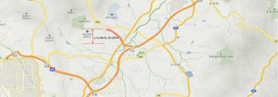 포천 선단IC 연결도로 확포장공사 위치도. 경기도청 제공