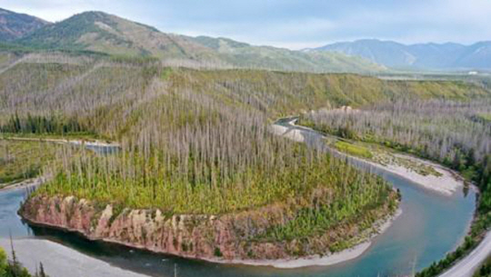 미 몬태나주에 있는 로키산맥. AFP·연합뉴스 자료사진