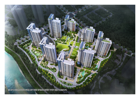 힐스테이트 자이 아산센텀 조감도. 현대건설 제공