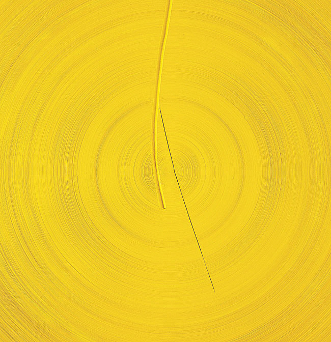 서정민, 무위의 선(부분), 200×200×2㎝, 종이, 2022.