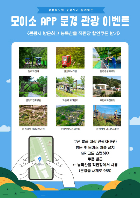 경북도와 문경시가 문경 관광 활성화를 위해 추진 중인 이벤트 안내 포스터. 문경시청 제공