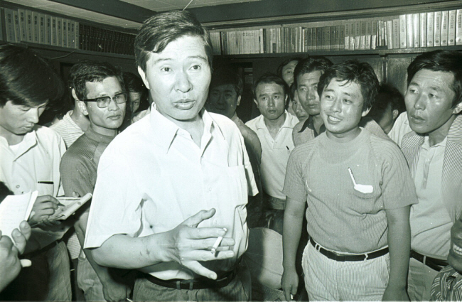 1973년 납치사건 직후 김대중 전 대통령의 모습.