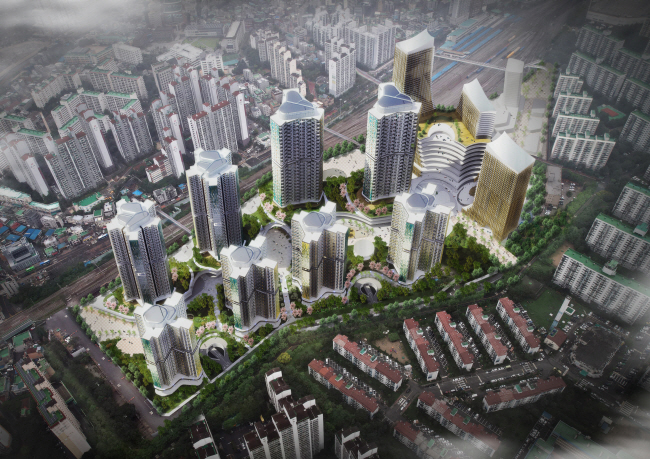 광운대역세권 개발사업 조감도.