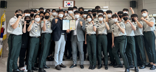 육군본부 학사운영평가에서 전국 최우수 군사학과로 인정받은 동강대 군사학과. 동강대 제공