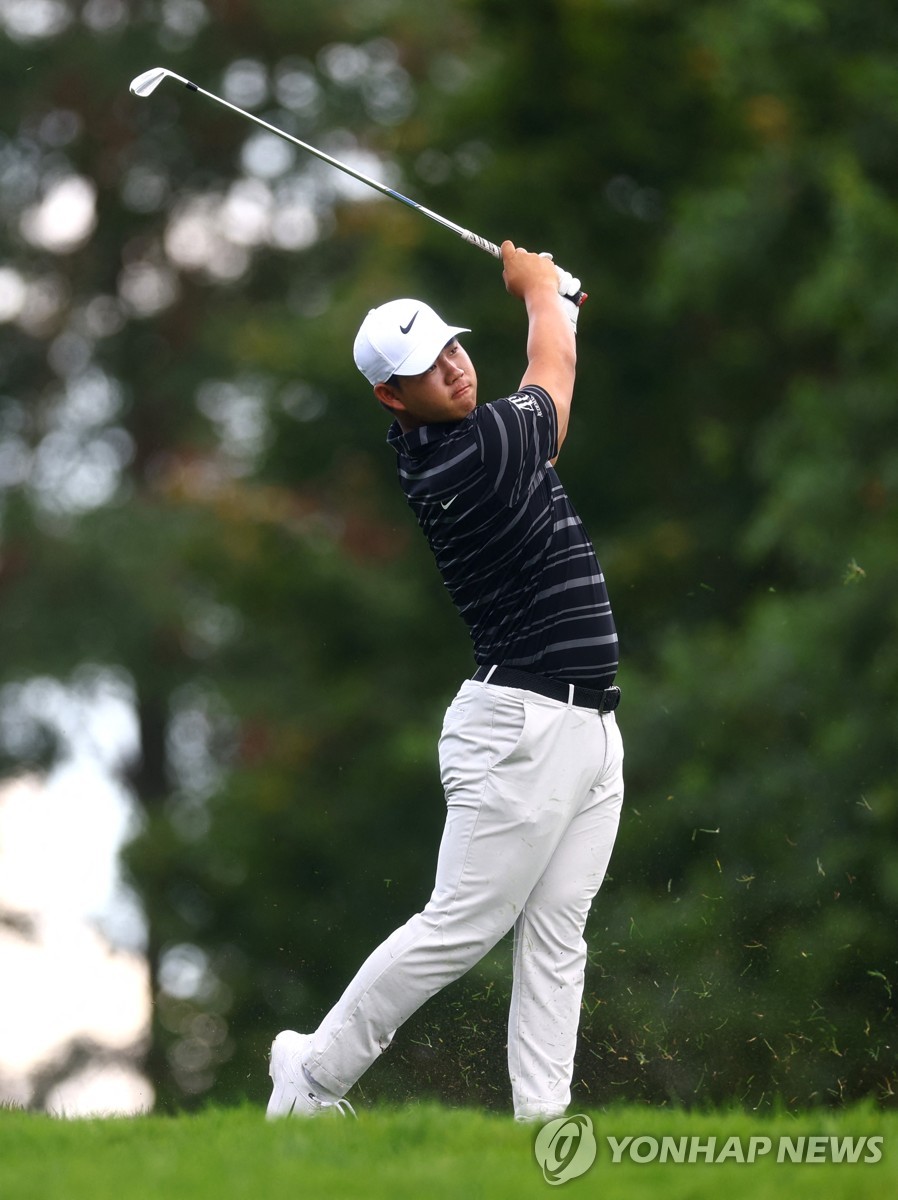 김주형의 경기 모습.[로이터=연합뉴스]