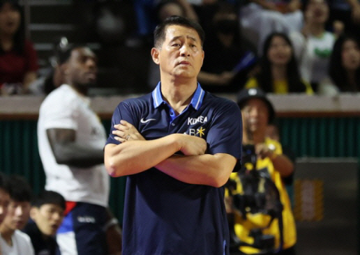 추일승 남자농구 대표팀 감독. 연합뉴스
