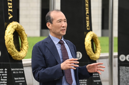 박남수 철기이범석장군기념사업회 회장 .  김동훈 기자