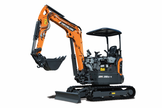 HD현대인프라코어의 3t급 미니굴착기 DX30z-7. HD현대인프라코어 제공