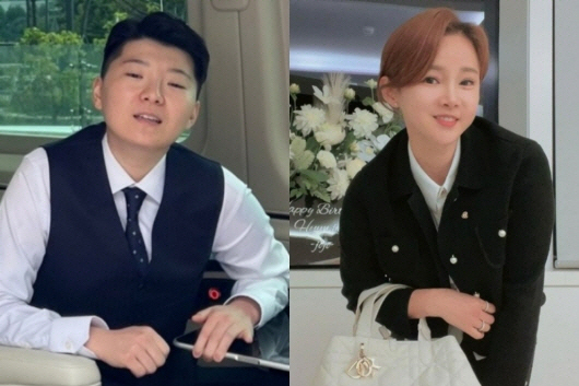 한때 예비 부부였다가 적으로 돌아선 남현희(오른쪽) 씨와 전청조 씨.