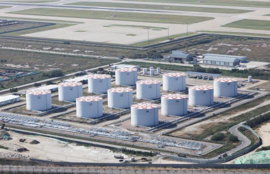 인천공항 항공기 급유시설 전경. 인천국제공항공사 제공