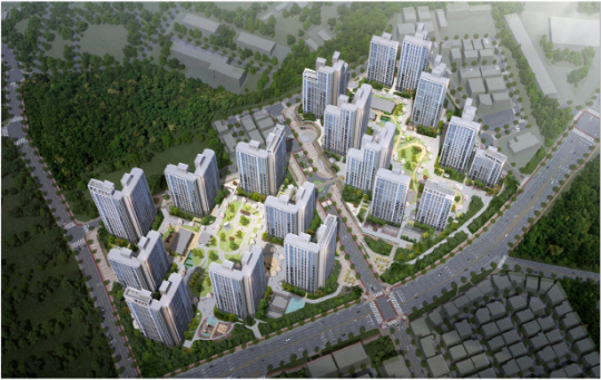 청주 동일하이빌 파크레인 2단지 조감도. ㈜동일토건 제공