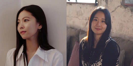 시인 김리윤(왼쪽), 소설가 예소연(오른쪽). ⓒ김선오(김리윤 사진) 문학과지성사 제공