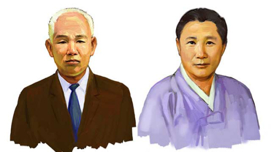 12월의 독립운동가에 선정된 부부 독립운동가 문일민(왼쪽), 안혜순(오른쪽) 선생. 국가보훈부 제공