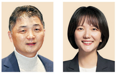 김범수(왼쪽 사진) 카카오 창업자와 최수연 네이버 대표.