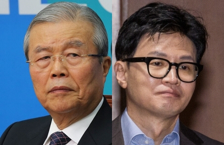 김종인 전 국민의힘 비대위원장, 한동훈 법무부 장관. 연합뉴스