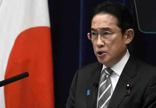 일본의 기시다 후미오 총리.AP뉴시스