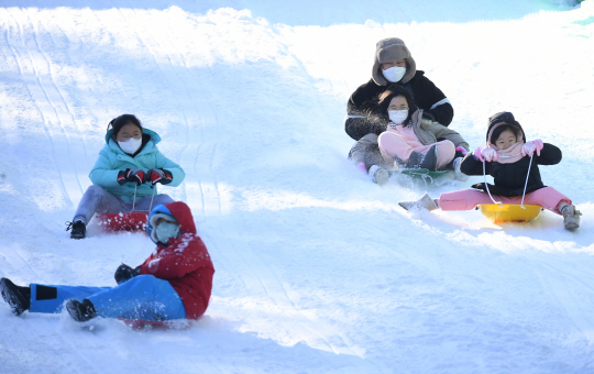 수승대 눈썰매장. 거창군청 제공