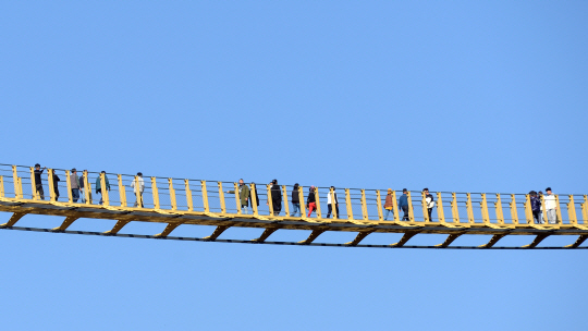 수승대 출렁다리. 거창군청 제공