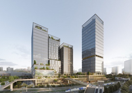 서울역 북부역세권 복합개발사업 조감도. ㈜한화 제공