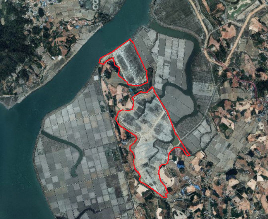 해남군 영산강 공유수면 매립지. 전남도청 제공