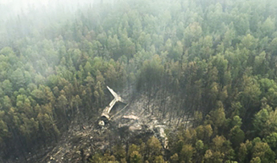 러시아에서 지난 2016년 추락한 일류신(IL)-76 항공기. 기사 내용과 직접 관련 없음. AP 뉴시스