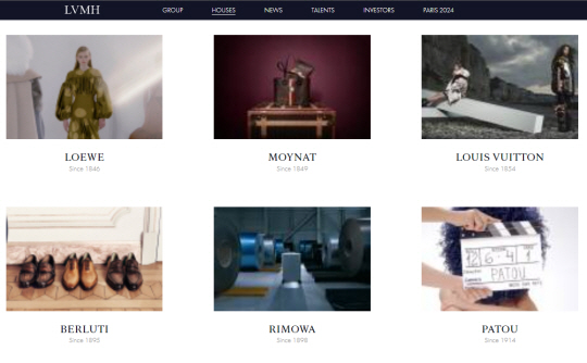 LVMH 홈페이지 캡쳐