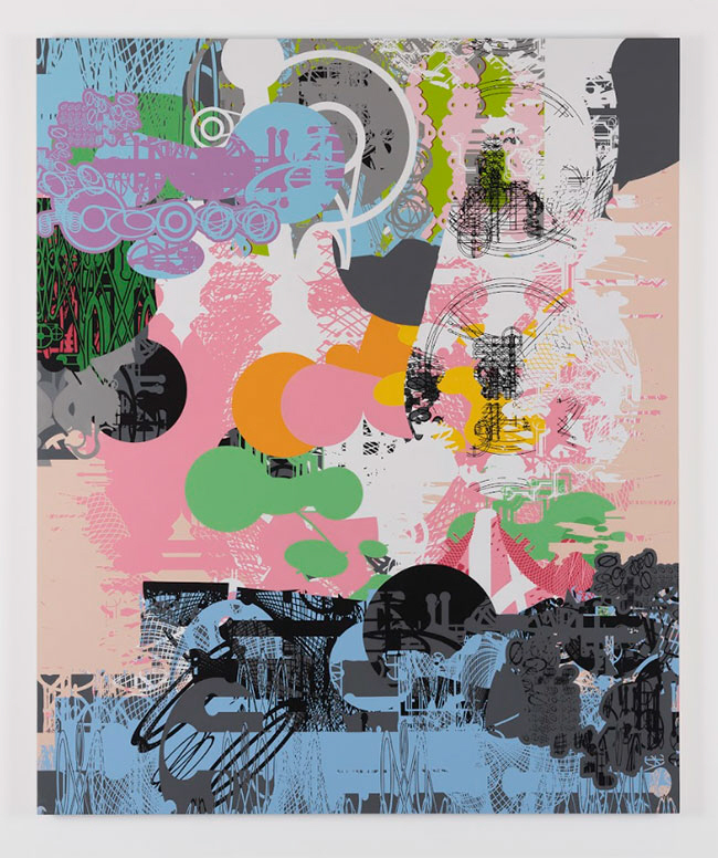 이상남, Forme d’esprit(H29), 2022, Acrylic on panel, 182.9×152.4×4㎝. 페로탕 제공