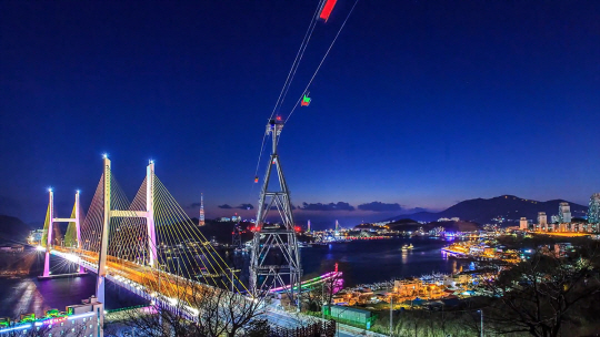 문체부 ‘야간관광 특화도시’ 공모에 선정된 전남 여수시 야경. 여수시청 제공