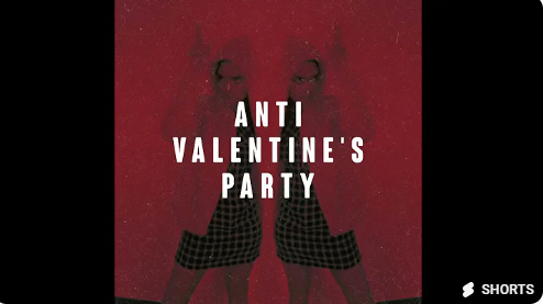 안티 발렌타인데이 파티를 다룬 영상물. 유튜브 캡처