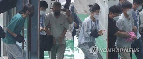 ‘간첩 혐의’ 자주통일 충북 동지회 활동가 영장 실질심사 참석 모습. 연합뉴스