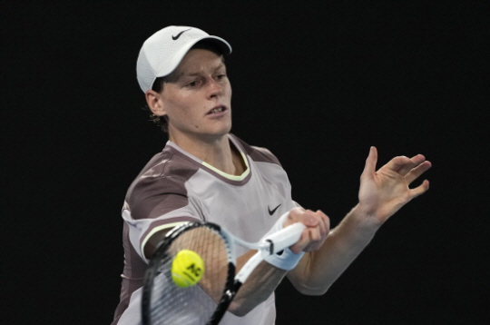 올 시즌 호주오픈 우승자 얀니크 신네르. AP 뉴시스