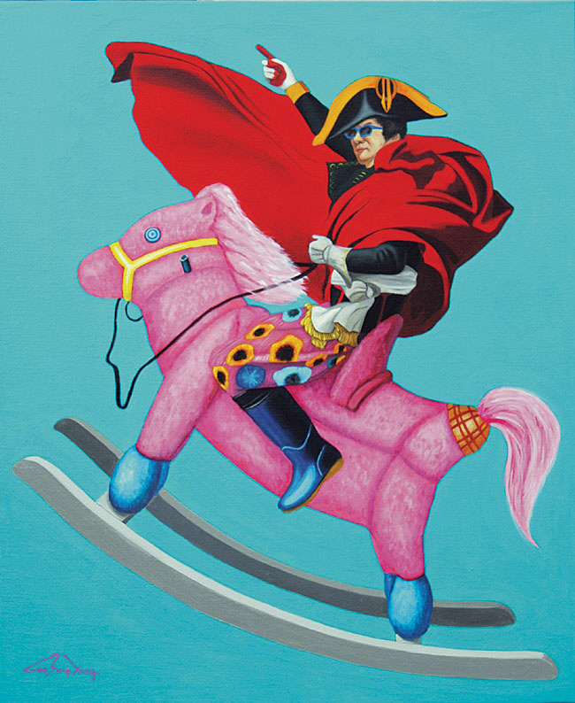 이성영, 목마, 90×72.7㎝, 유화, 2023.