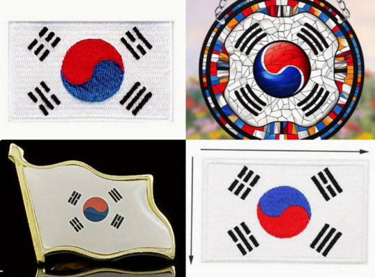 테무에서 판매된 엉터리 태극기 사진. 뉴시스