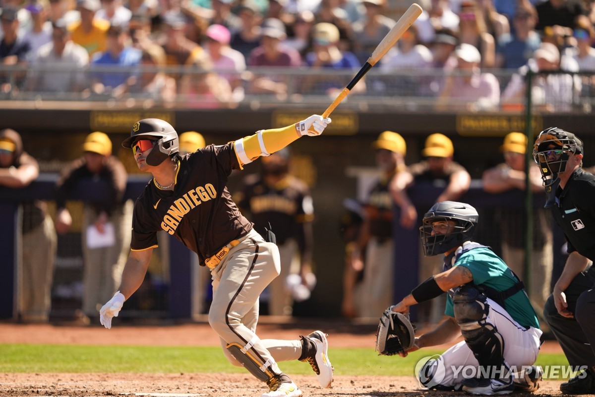 샌디에이고 김하성의 타격[AP=연합뉴스 자료사진]