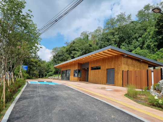 천왕근린공원 항골지구 내 목공체험장 전경.구로구청 제공