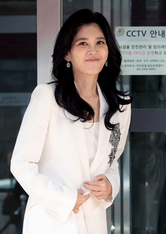 이부진 호텔신라 사장이 21일 오전 서울 중구 삼성전자 장충사옥에서 열린 정기 주주총회에 참석하고 있다. 뉴시스