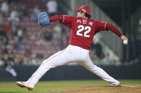 SSG의 투수 서진용. 뉴시스