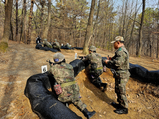 육군 제32보병사단이 지난달 4일 유성예비군훈련장에서 첫 예비군훈련을 진행했다. 32사단 제공