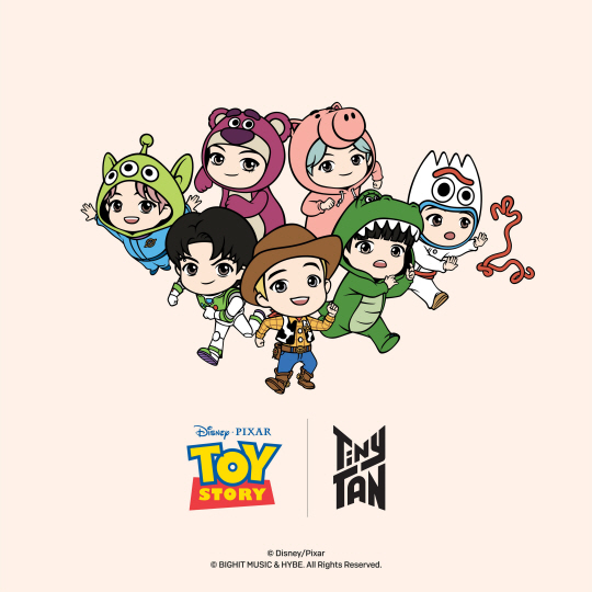 BTS 타이니탄, 토이 스토리와 협업.